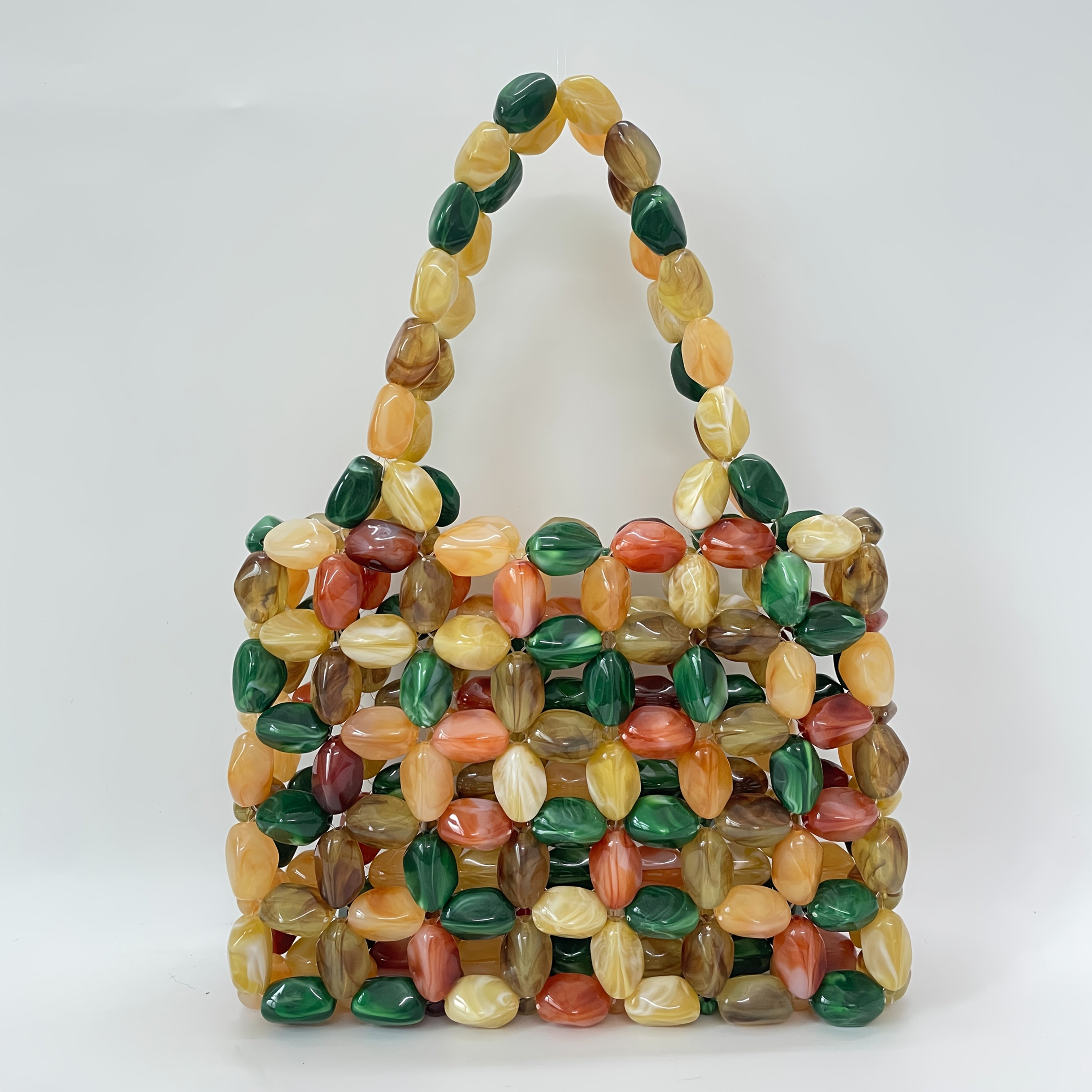 Elegant Sparkling Rhinestone-Embellished Square Beaded Tote Bag - Perfect for Parties, Weddings, and Banquets - Ideal Gift for Women, Available in Red, Green, and Brown, Wedding Tote Bag | Sparkling Embellishments | Durable P