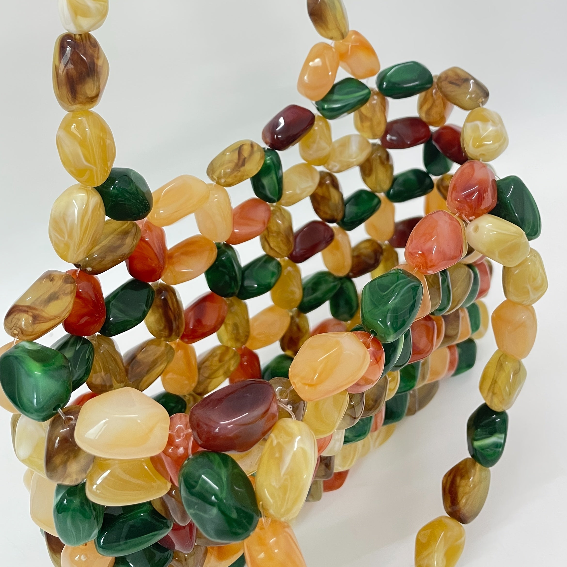Elegant Sparkling Rhinestone-Embellished Square Beaded Tote Bag - Perfect for Parties, Weddings, and Banquets - Ideal Gift for Women, Available in Red, Green, and Brown, Wedding Tote Bag | Sparkling Embellishments | Durable P