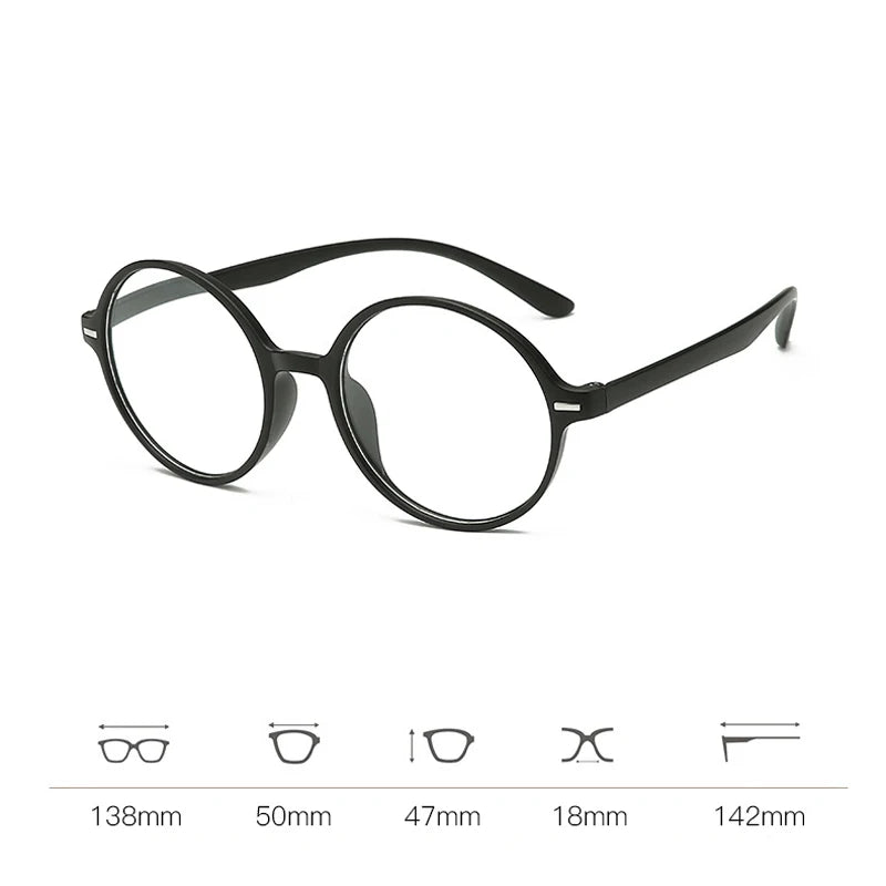Anti Blue Light Reading Glasses Computer Eyeglasses Women Men Ultralight TR90 Round Presbyopia Eyewear Diopter +1.0 ~ +4.0
