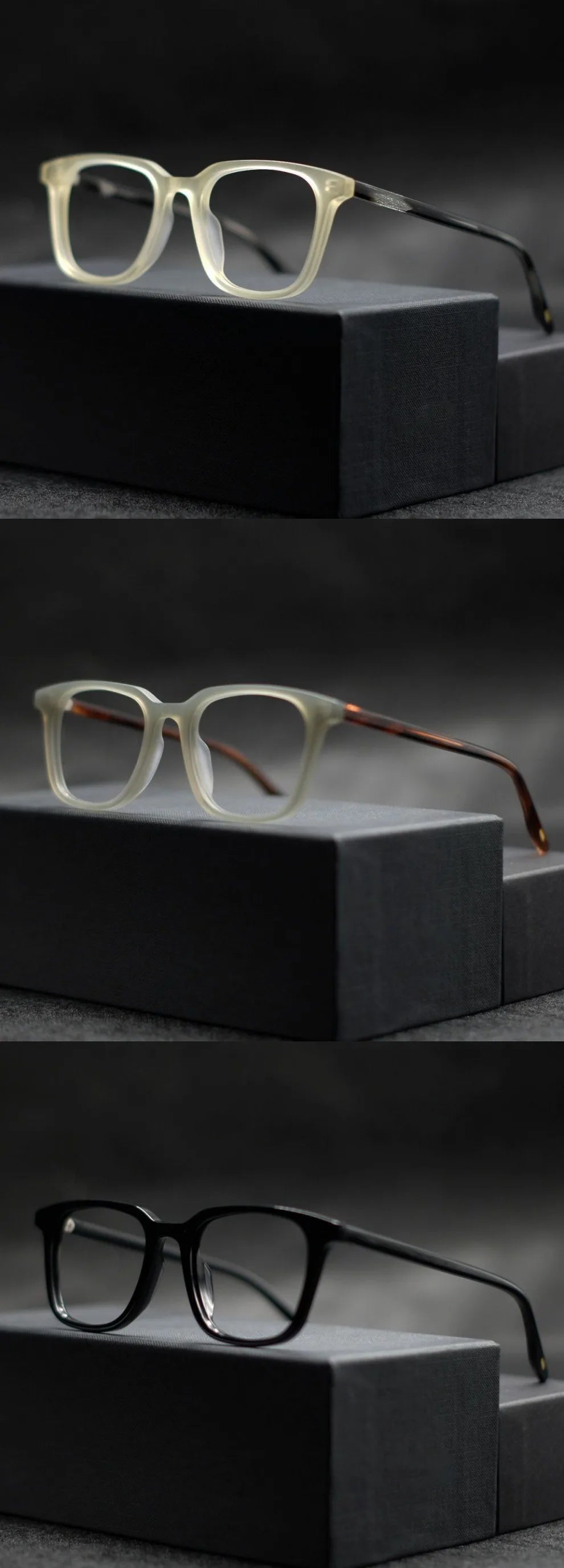 Lumo 04 – Montura cuadrada vintage en TR90 ultraligero

Un clásico con carácter.
Esta montura cuadrada de inspiración retro combina líneas definidas con un diseño ligero y cómodo, ideal para quienes buscan presencia s