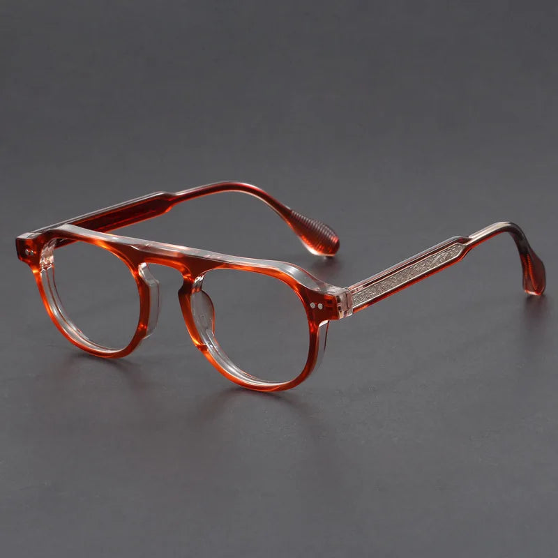 LUMO 3. Gafas de lectura antiluz azul para hombre y mujer, anteojos redondos Vintage para miopía, montura de gafas graduadas ópticas, gafas de marca de lujo -1