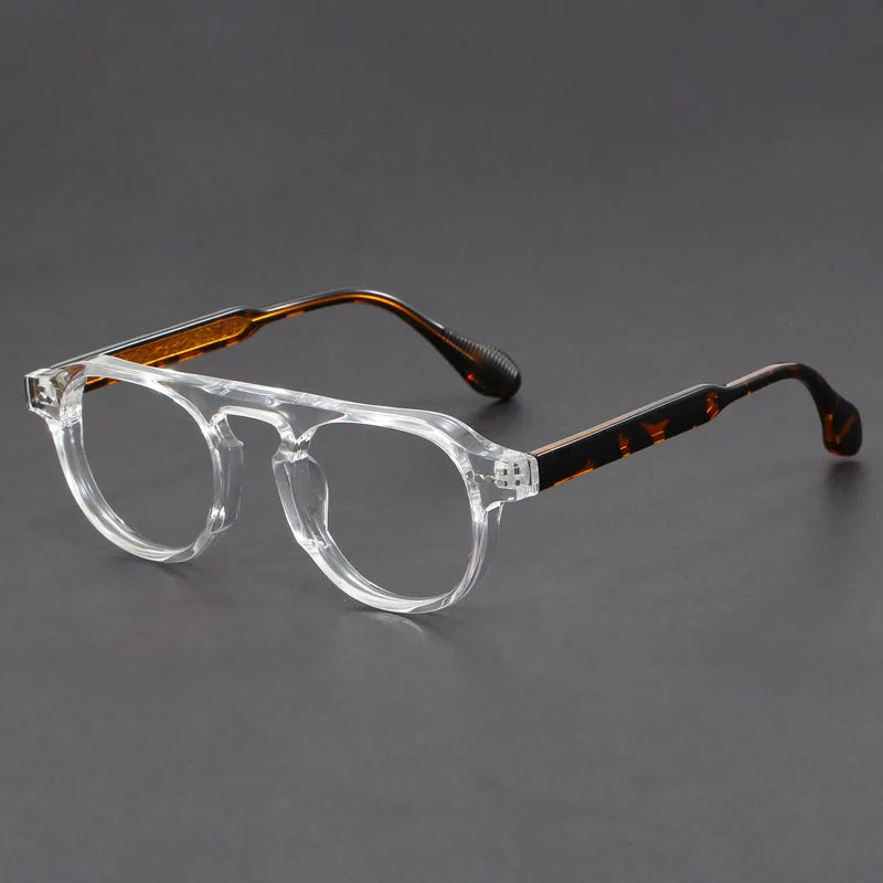 LUMO 3. Gafas de lectura antiluz azul para hombre y mujer, anteojos redondos Vintage para miopía, montura de gafas graduadas ópticas, gafas de marca de lujo -1
