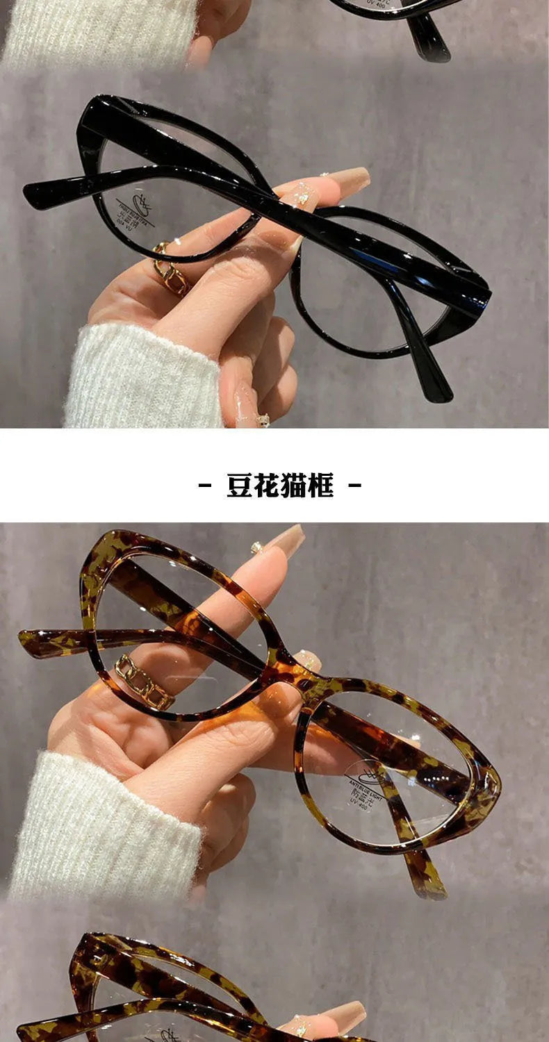 ZIROSAT 81059 New anti blue  Ultralight  TR90 Myopia Glasses Retro Square Optical Prescription Eyeglasses Frame For Men Or Women