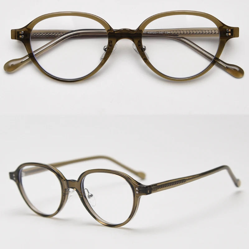 Lumo 06 – Montura ovalada minimalista en TR90 y acetato. Versatilidad sin esfuerzo. Diseño limpio y funcional, perfecta para quienes valoran lo simple y duradero. Su estructura combina ace