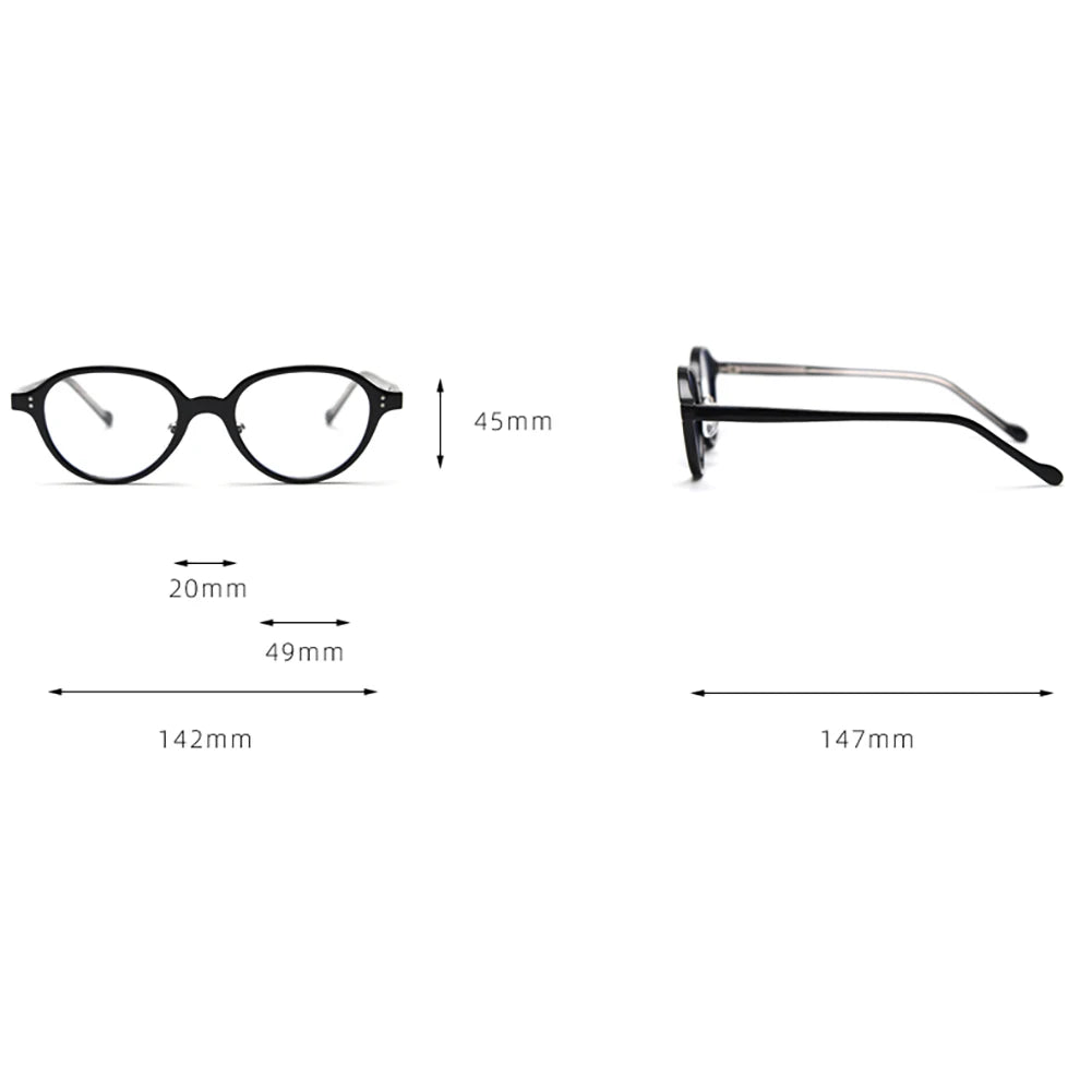 Lumo 06 – Montura ovalada minimalista en TR90 y acetato. Versatilidad sin esfuerzo. Diseño limpio y funcional, perfecta para quienes valoran lo simple y duradero. Su estructura combina ace