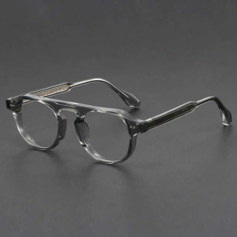 LUMO 3. Gafas de lectura antiluz azul para hombre y mujer, anteojos redondos Vintage para miopía, montura de gafas graduadas ópticas, gafas de marca de lujo -1